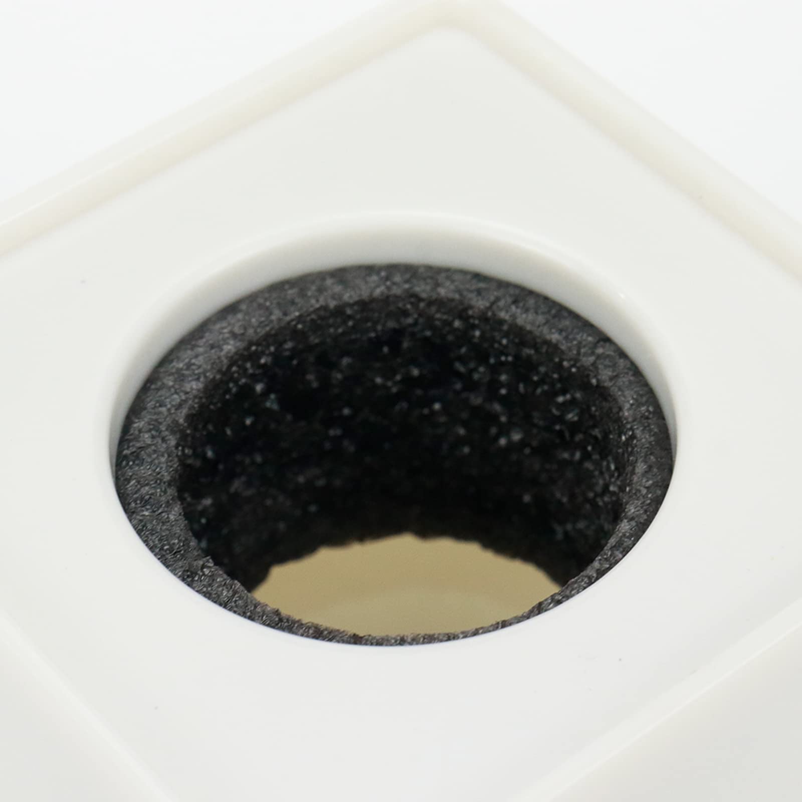 Dahszhi 2Pcs Cube Microphone Stands,Microphone Square Interview Logo Flag Station,White