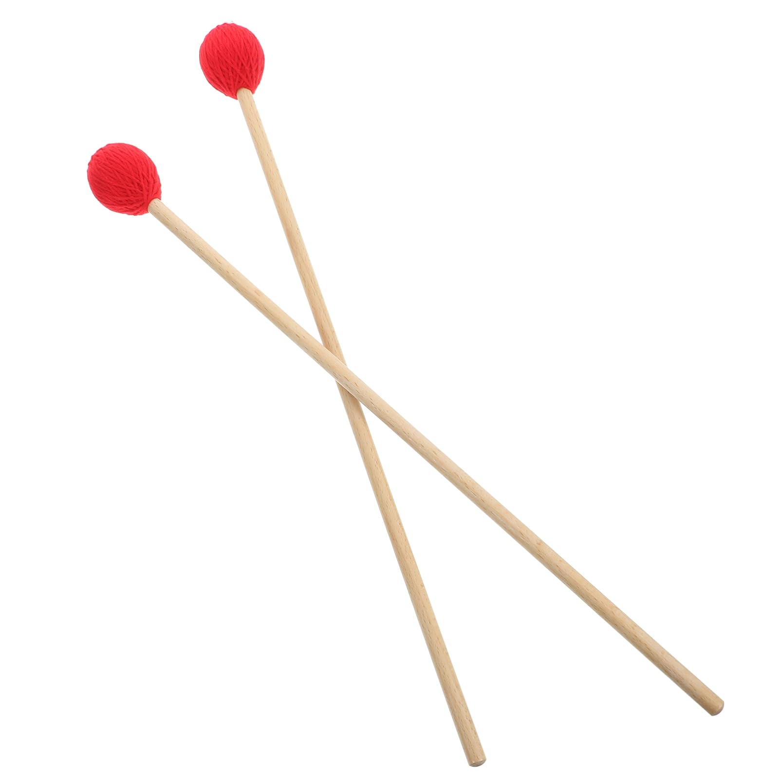 Glstoy 1Pair Marimba Mallets Handle Wool Wrapped Percussion Drumsticks For Xylophone And Marimba Playing For And Practice Sessio