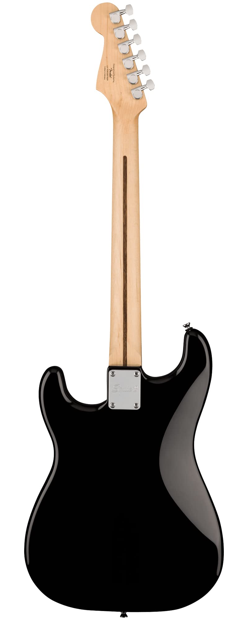 Fender Squier Sonic Stratocaster HT H - Black Bundle with Amp, Tuner, Strap, Cable, Picks, and Austin Bazaar Guitar DVD