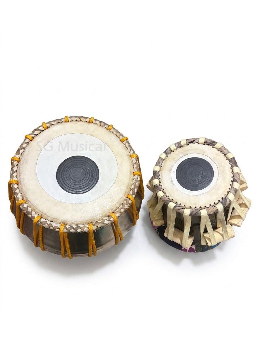 Tabla Set Metal For Music Kids(Students) Musical Instrument Bag/Cover Cusion