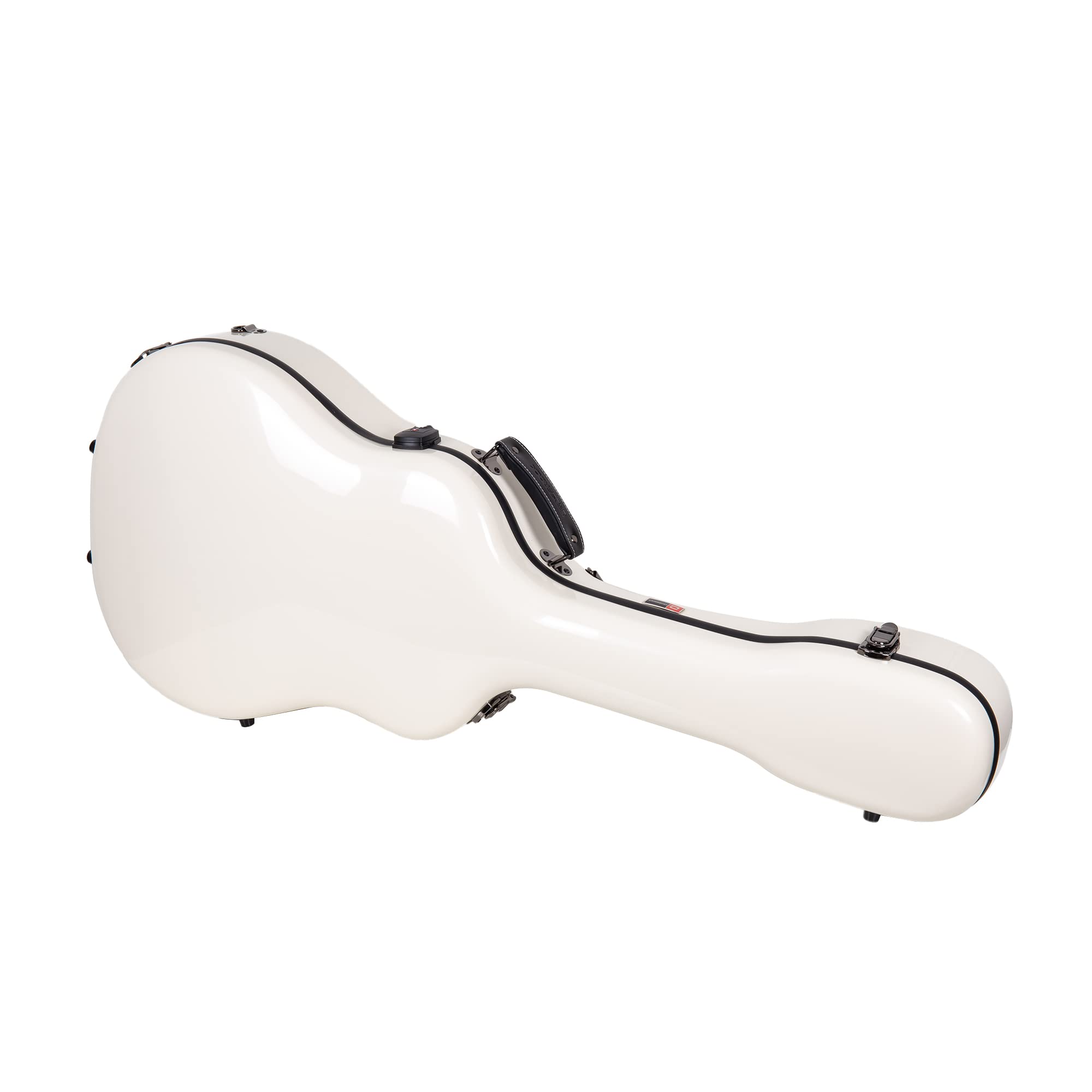 Crossrock 17'' Archtop Jazz Guitar Case - Heavy-Duty Fiberglass Hardshell With Tsa Lock, Backpack Straps - Compatible Gibson L5/