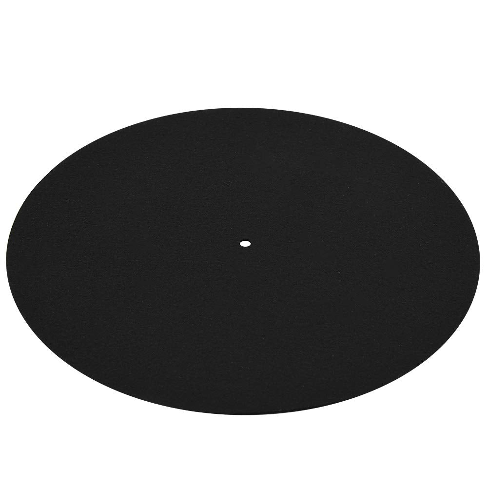Vinyl Record Pad, Ultra-Thin Anti-Static Vinyl Turntable Record Pad Antistatic Flat Soft Mat Slipmat Mat Pad, 290 mm Diameter, 2