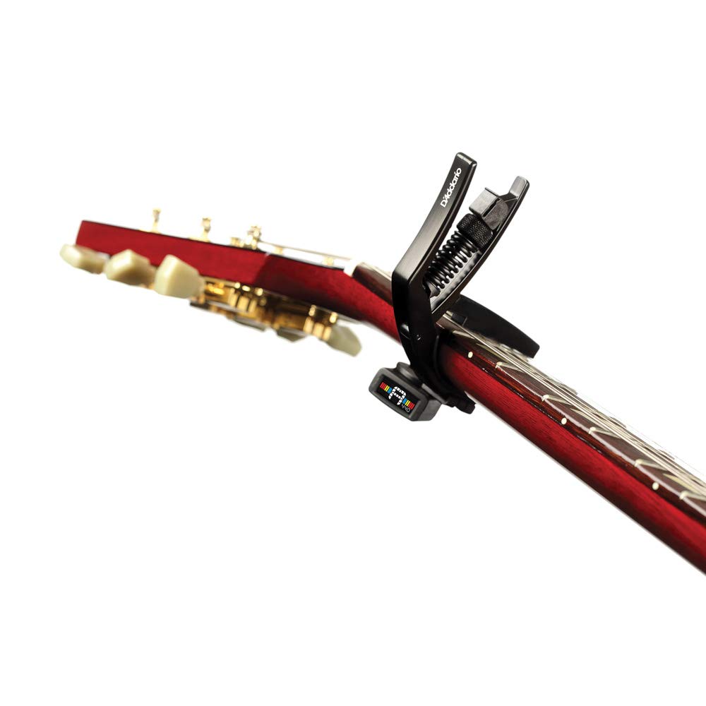 DAddario Accessories Guitar Capo - NS Artist Drop Tune - For 6 String Acoustic Guitars - For Drop Tuning - Single Hand Use - Int