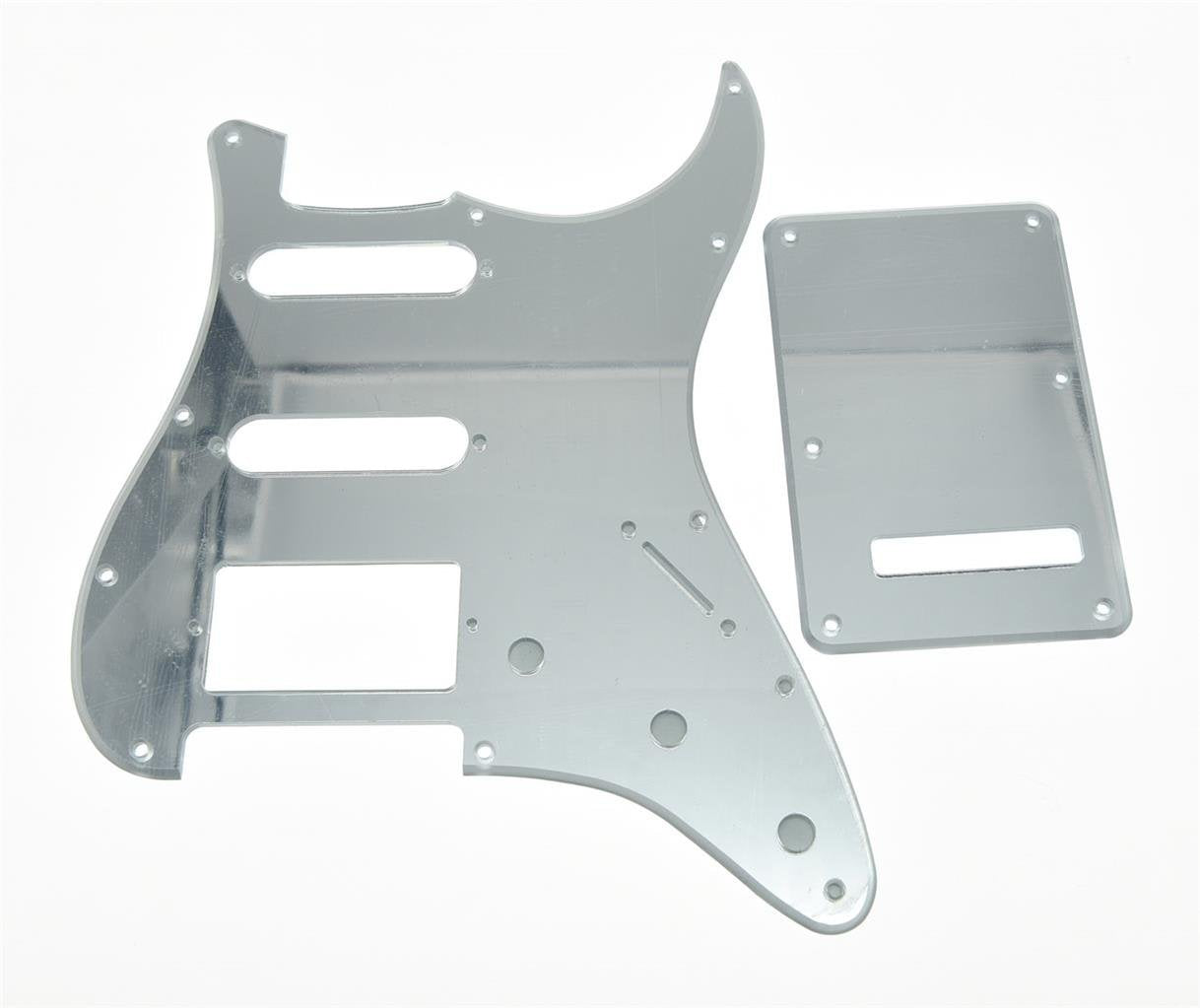 KAISH 11 Hole ST/Strat Style Pickguard HSS Pick Guard with ST Back Plate Tremolo Trem Cover for USA/Mexico Stratocaster/Strat Si
