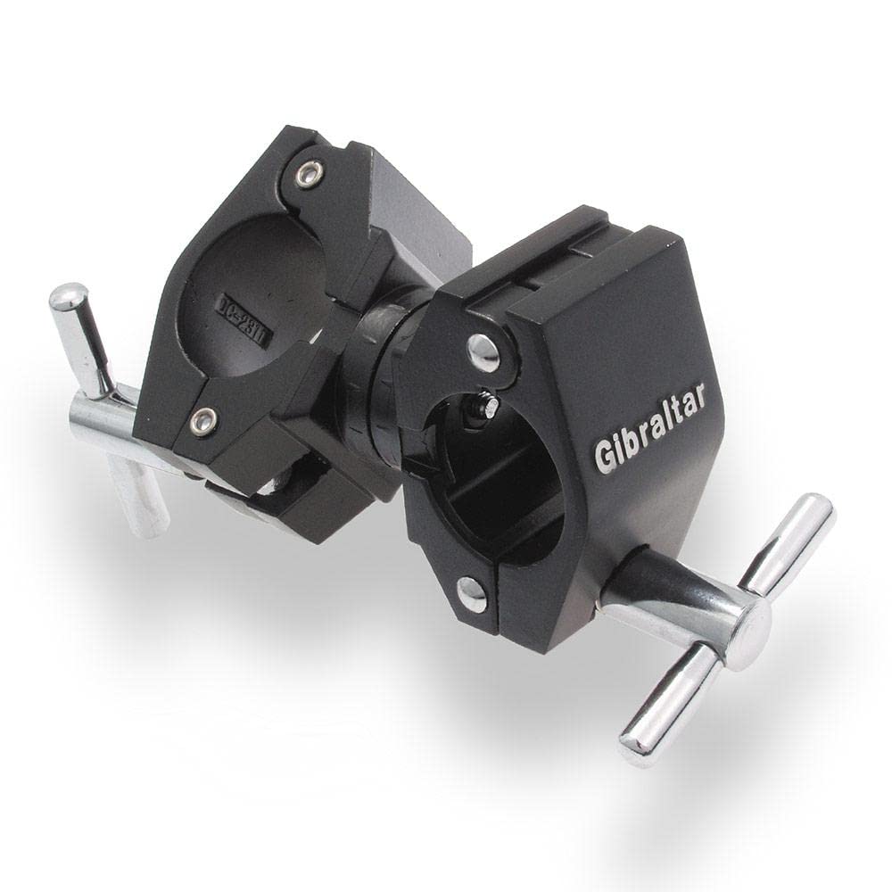 Gibraltar Road Series Adjustable Right Angle Clamp, 1.5 Adjustable Drum Rack Clamp, 360-Degree Rotating Connection for Drum Rack
