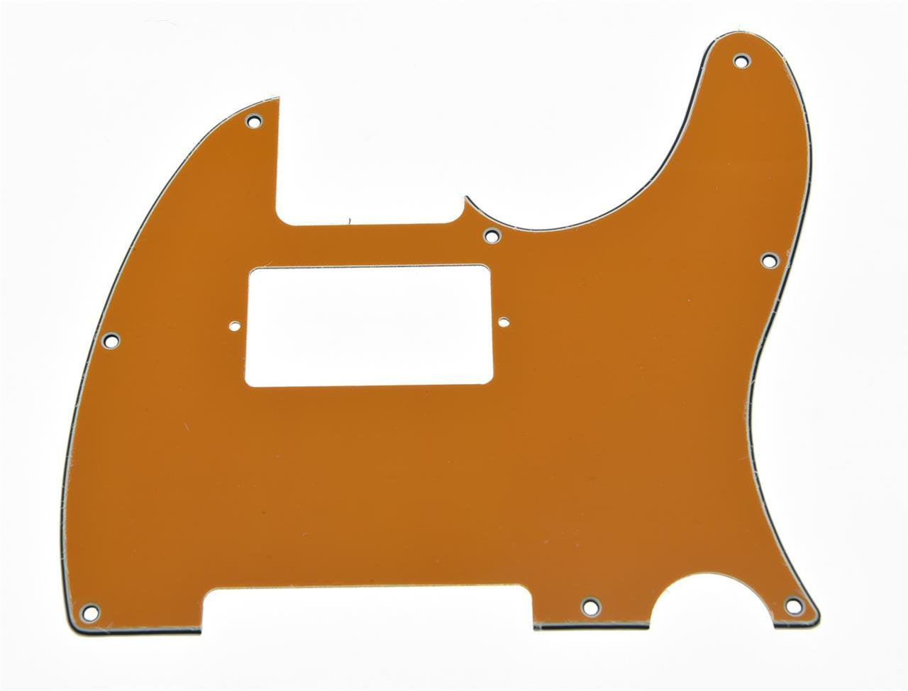 KAISH 8 Hole Tele Style Humbucker Pickguard Guitar Pick Guard for Telecaster/Tele Orange 3 Ply