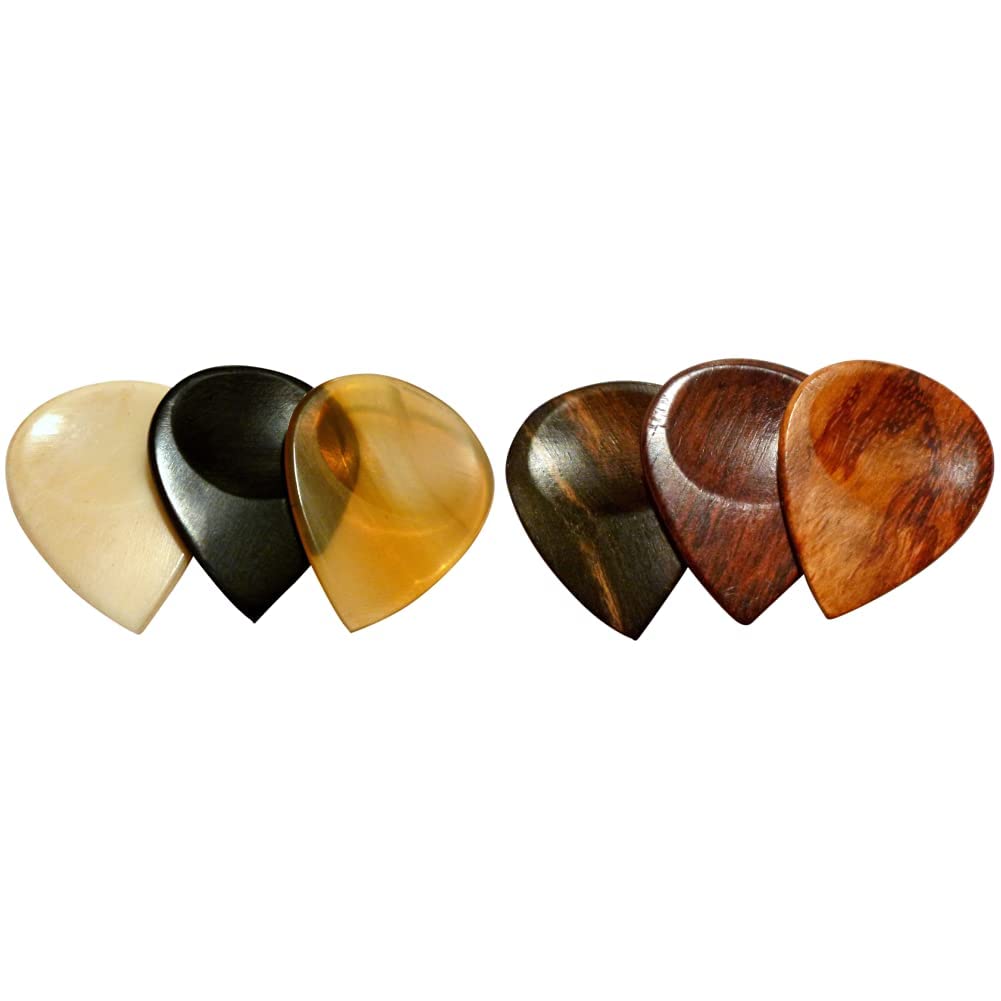 US Blues T3-GripEX Samplers Grip Exotic Trilogy Bone/Horn Guitar Picks
