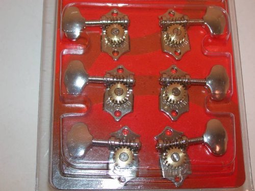 Grover, H97-18NA, Sta-Tite 18:1 Guitar Tuner/Machine, Vintage Style, Horizontal