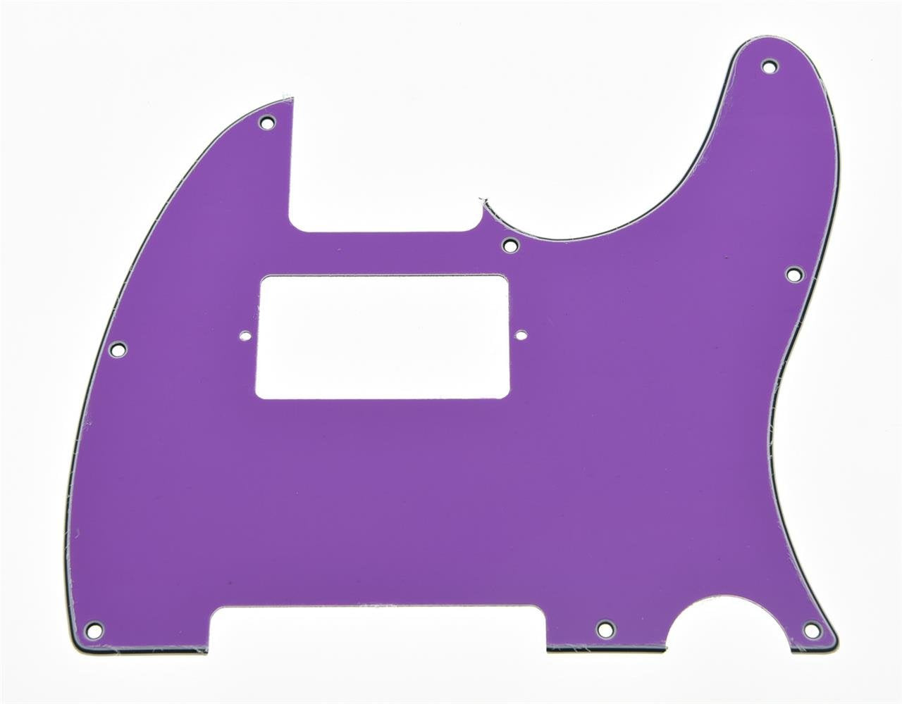 KAISH 8 Hole Tele Style Humbucker Pickguard Guitar Pick Guard for Telecaster/Tele Purple 3 Ply