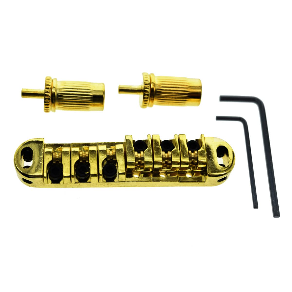 LP Guitar Tune-o-Matic Roller Saddle Roller Bridge Fits Les Paul SG Gold
