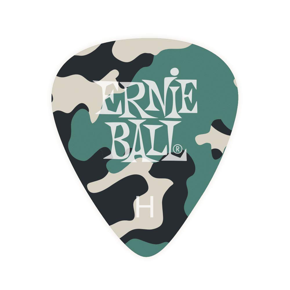 Ernie Ball Guitar Picks, Heavy, Camouflage, 12-Pack (P09223)