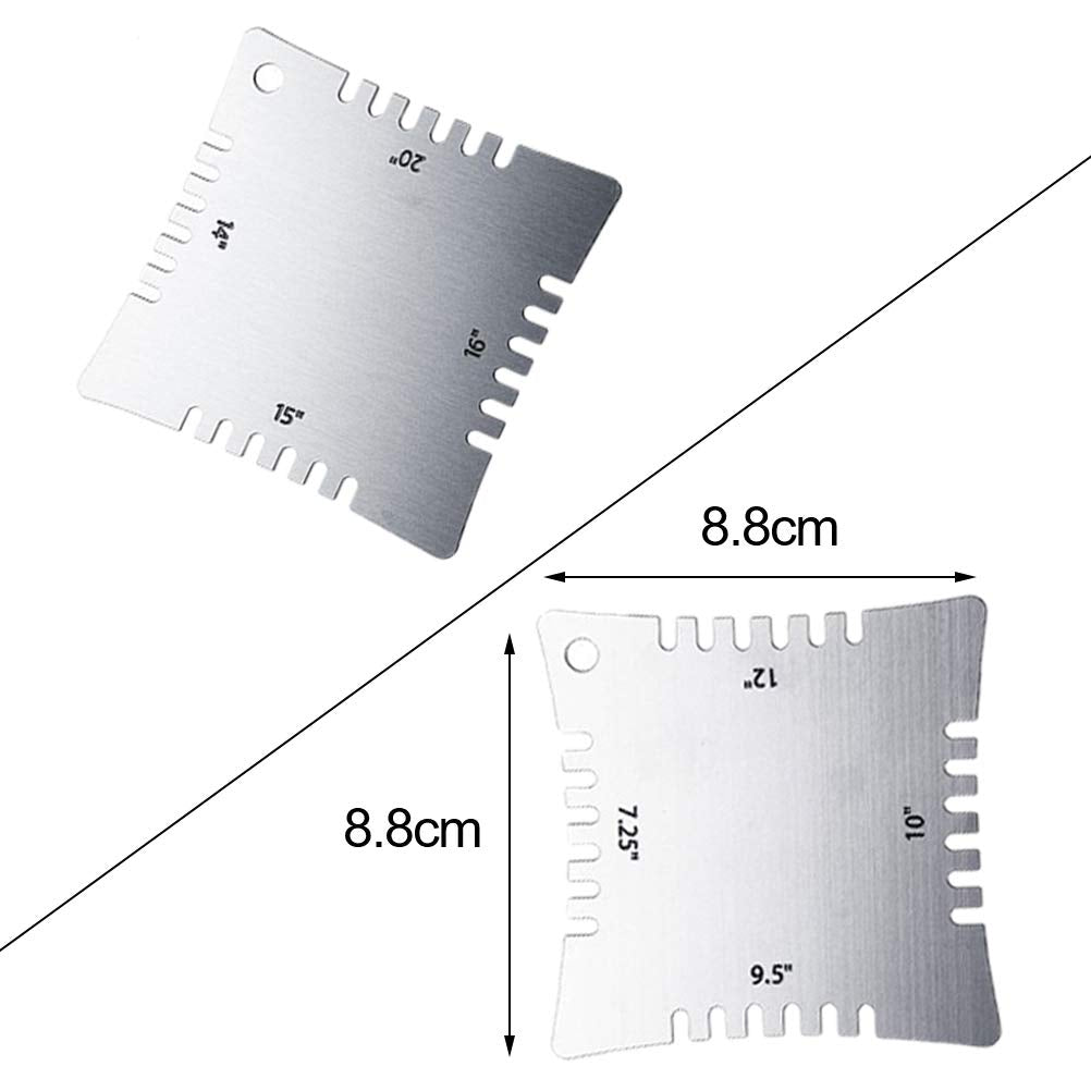 TIMESETL 14Pcs Guitar Luthier Tools Set Including Understring Guitar Radius Gauge, String Action Ruler Gauge, Guitar Notched Rad