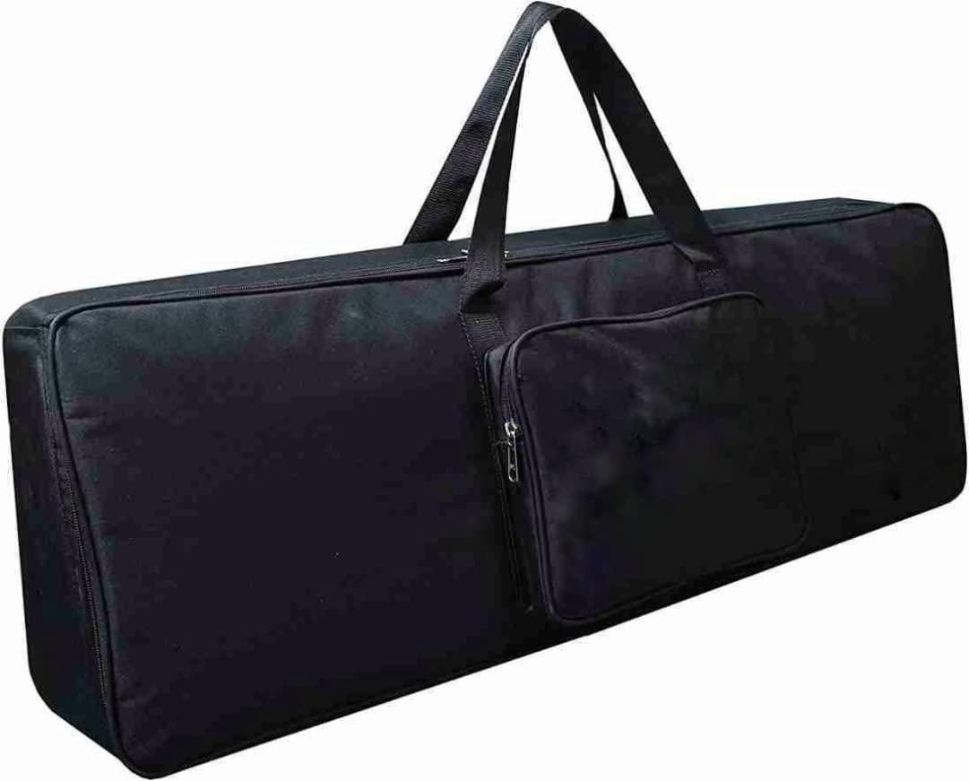 Grow Wings Piano Bag Heavy Padded Unique Design Padded Keyboard Bag Compatible with Sz -77 Keyboard (BLACK)