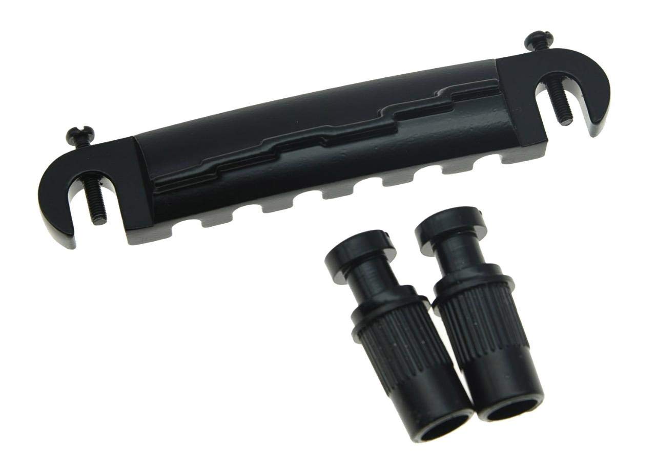 Electric Guitar Wrap Around Bridge Tailpiece For Les Paul Lp Junior Black