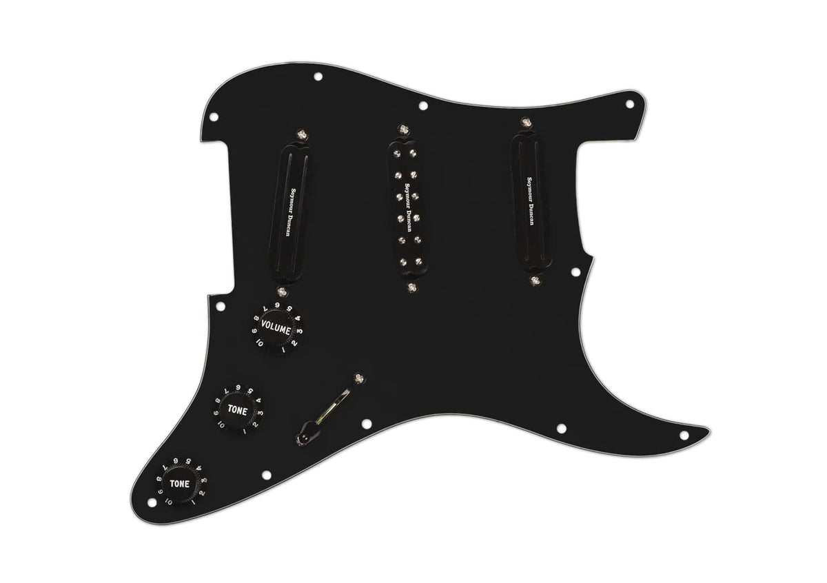 Seymour Duncan Pickgrd Assy, Dave Murray, Black Black