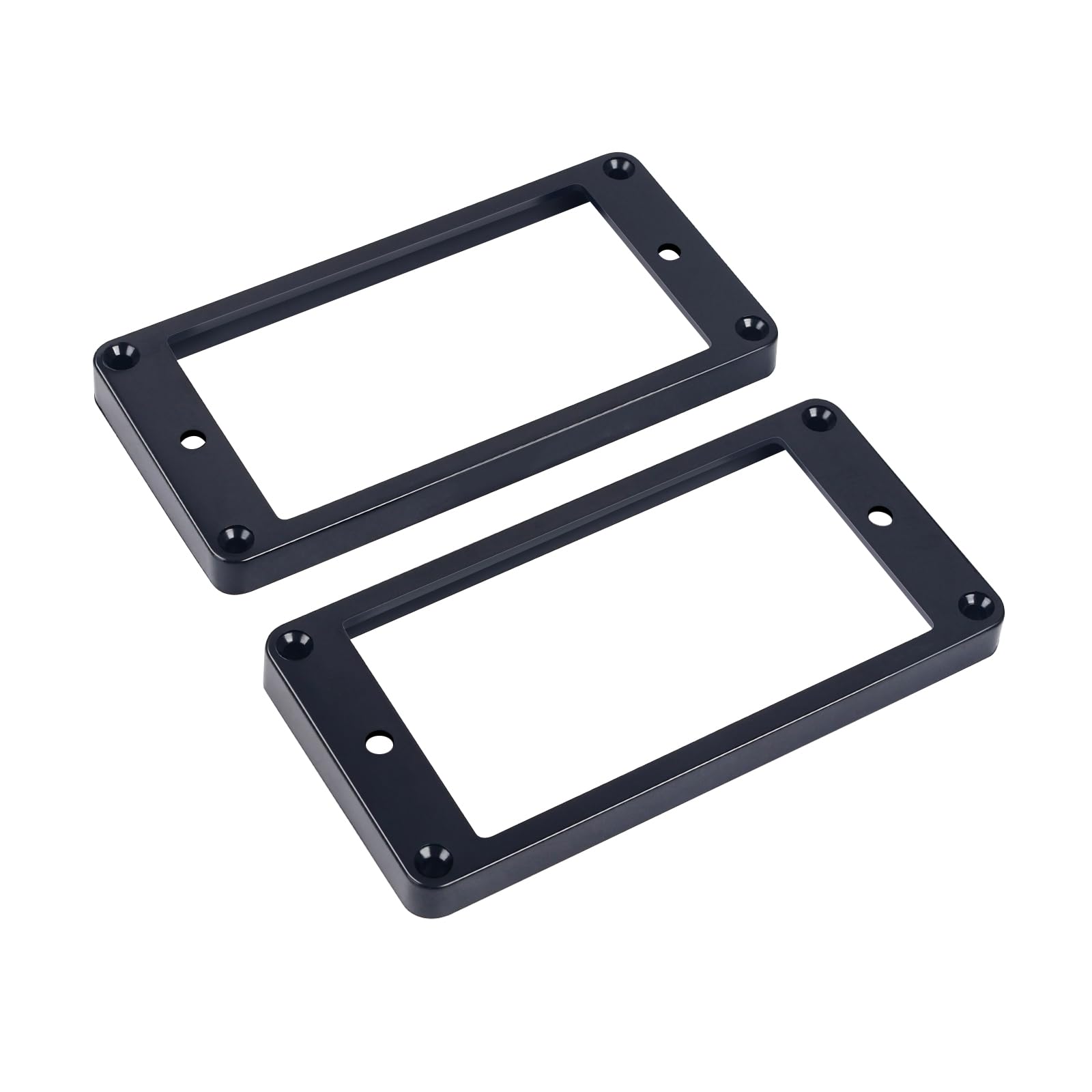 Banworks Humbucker Rings Plastic Slanted Top Flat Bottom Humbucker Pickup Covers 7x8.5mm Guitar Pickup Frame for Epiphone Les Pa