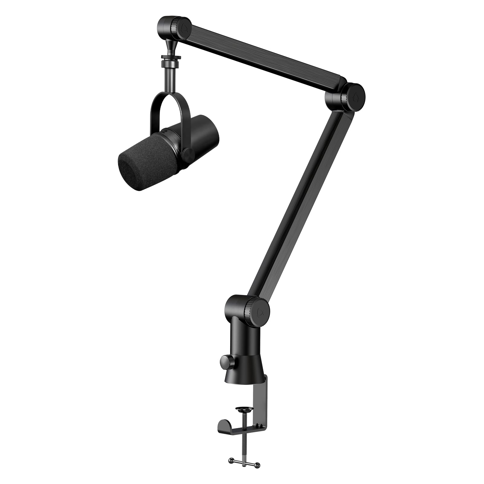 Mic Boom Arm Stand Compatible With Shure Sm7B, Mv7, Blue Yeti Mic, Fifine Microphone, Hyperx Quadcast Mic And Most Microphones,
