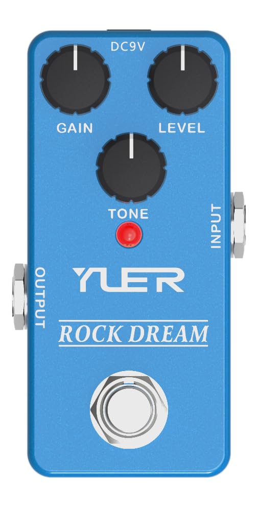 ROCK Dream,Guitar Pedal,Electric Guitar Effects Pedal for Guitars and Bass Effect Pedals Mini Single Type DC 9V True Bypass