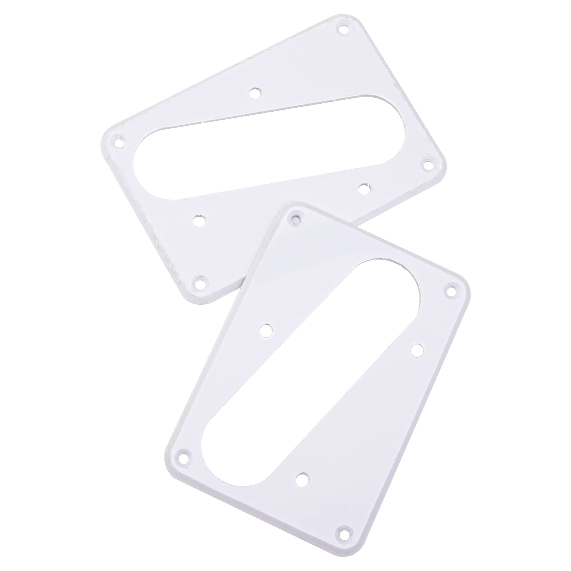 2Pcs Yootones Guitar Single Coil Pickup Mounting Ring Compatible with Humbucker Cover Plate Rings Electric Guitars (White)