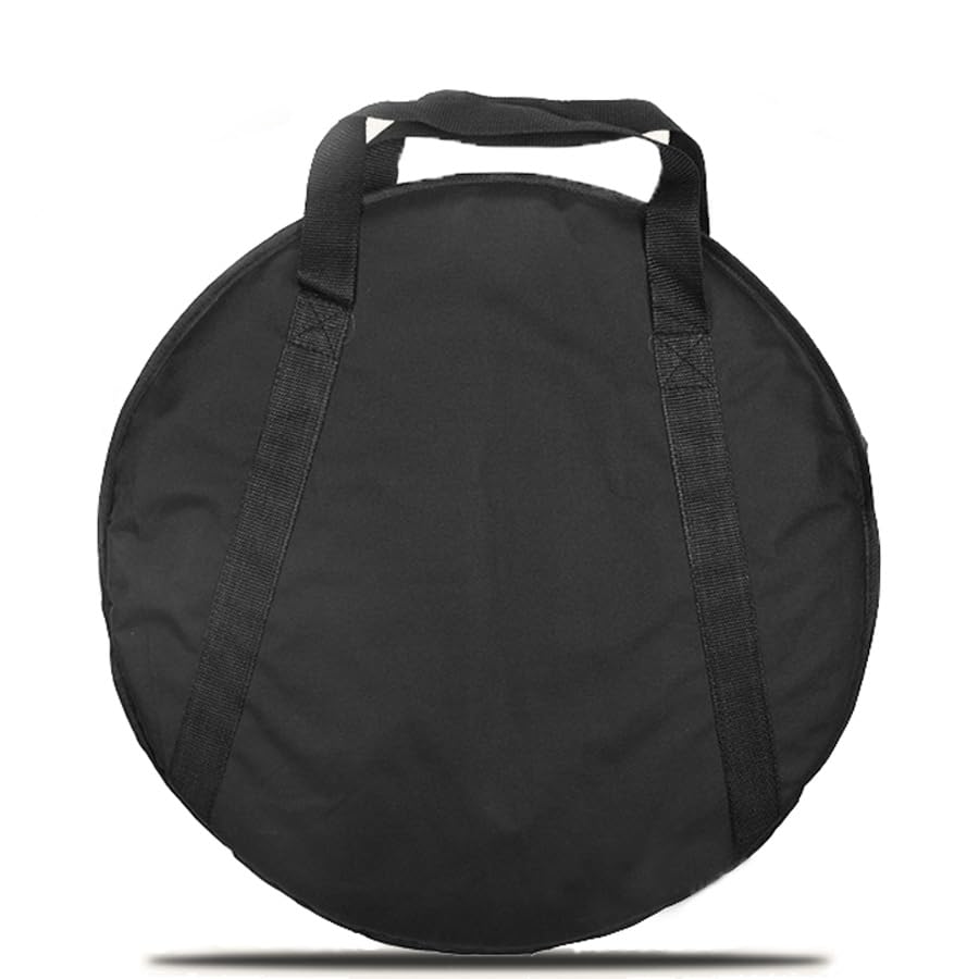 Vaguelly 20 Inch Cymbal Gig Bag with Carry Handle Double- layer Round Cymbal Storage Case, Dust- proof and