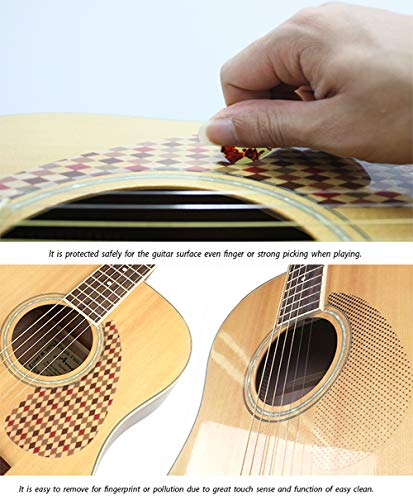 [Healingshield] Premium Acoustic Guitar Pickguard Basic Type Clear Glossy