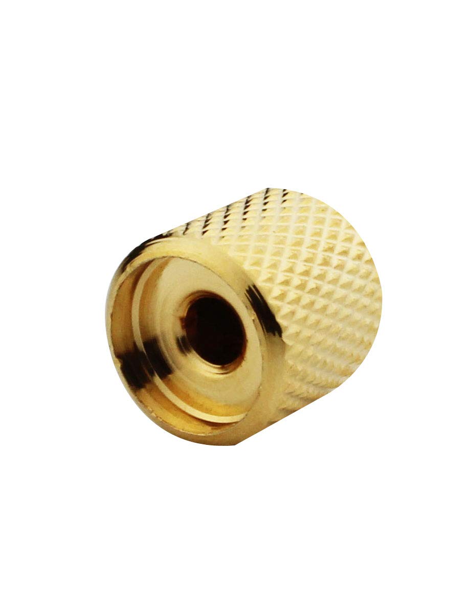 Guyker 3Pcs Guitar Control Knobs with 6mm (0.24'') Dia. Shaft Pots with Adjust Wrench - Copper Dome Tuning Potentiometer Knob wi