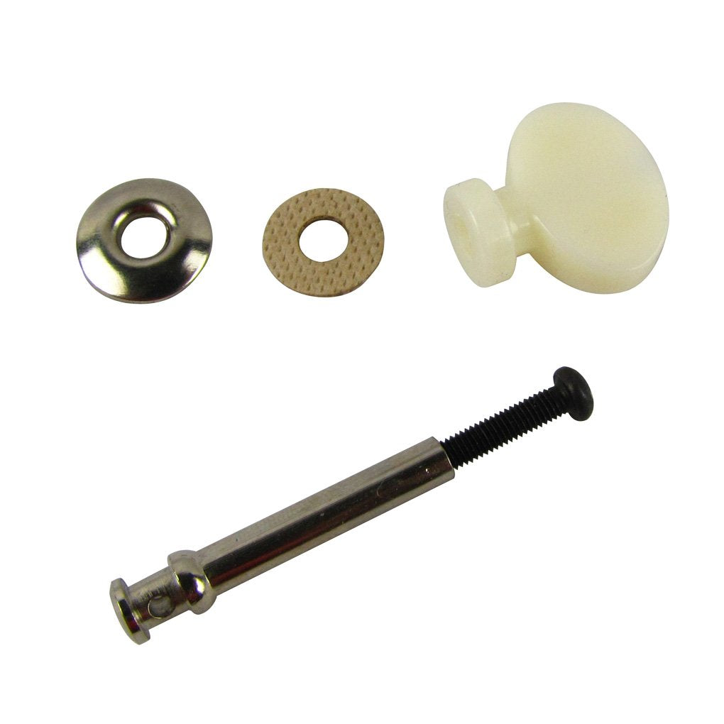 FLEOR White Ukulele Tuning Pegs Pin Machines Tuners Pack of 4