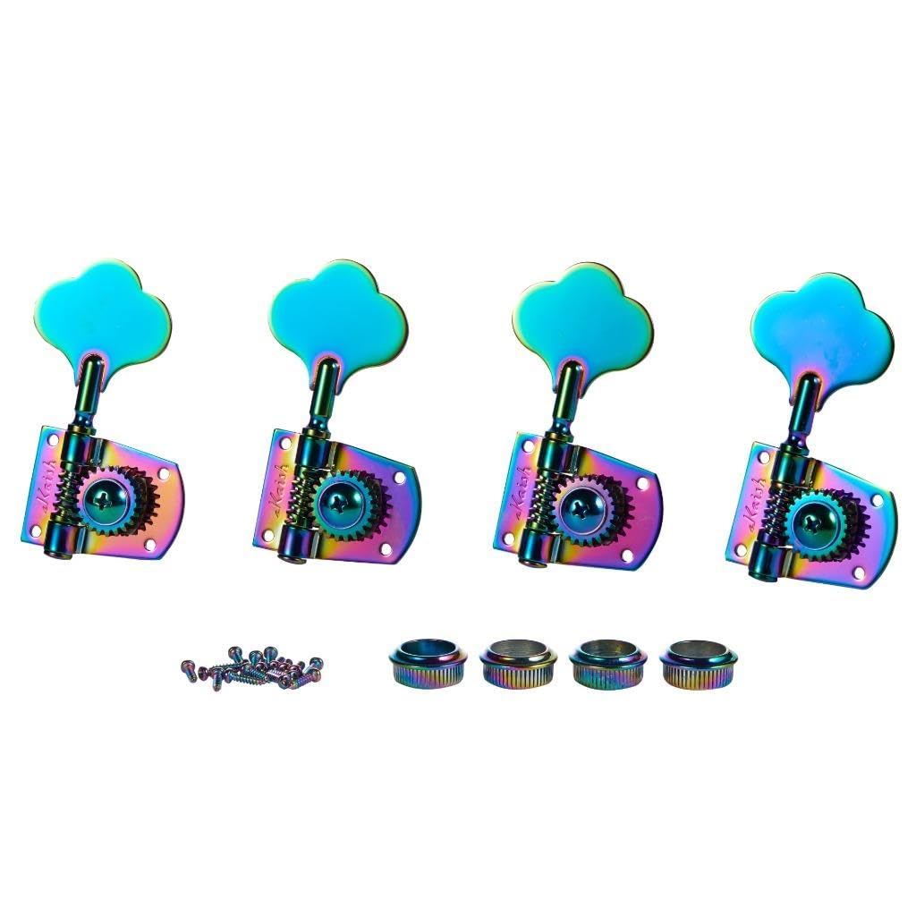 Cloverleaf Right Handed 4R Bass Guitar Tuners Bass Tuning Machine Heads Bass Tuning Keys Pegs for American Standard/Highway One 