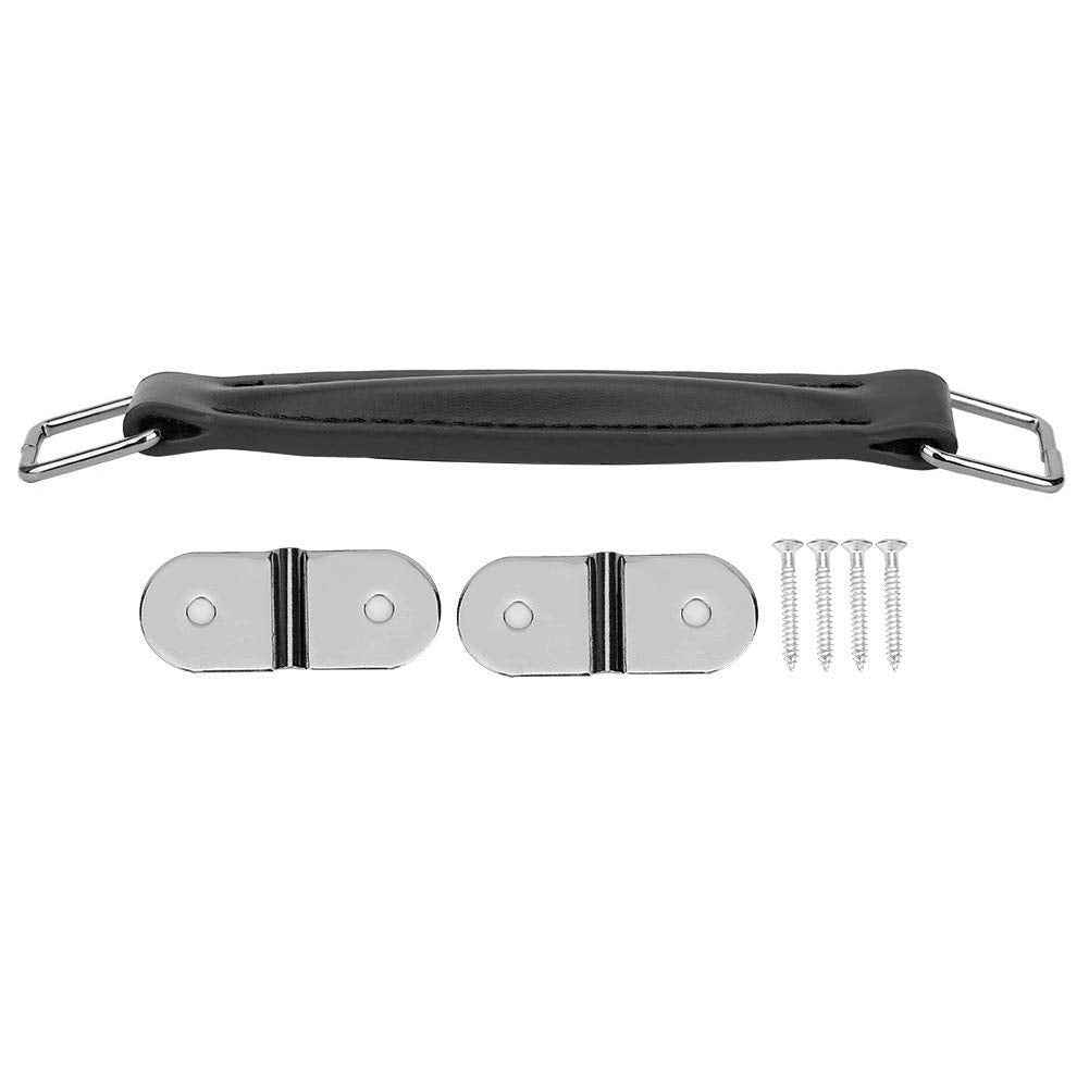 Amonida Guitar Amplifier Handle, Pu Leather, Black, Compatible With Guitar Speakers