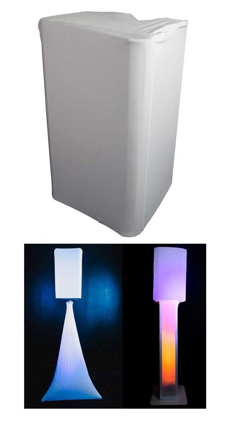 Rockville White 8 Pa Dj Speaker Cover Scrim 4 Wedding Church Club Scene (Rsc88W)