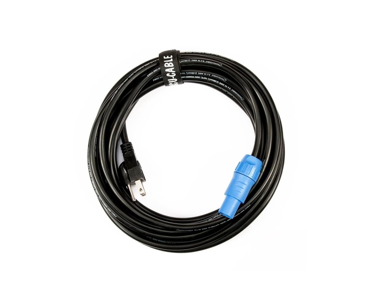 Accu-Cable SMPC25 25 Foot Locking Power Connector To Edison Power Cable ADJ