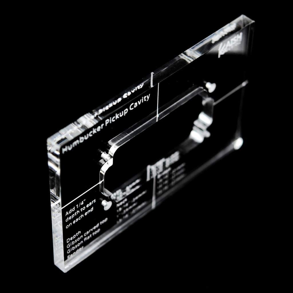 KAISH Acrylic Humbucker Pickup Routing Template Pickup Templates for Body
