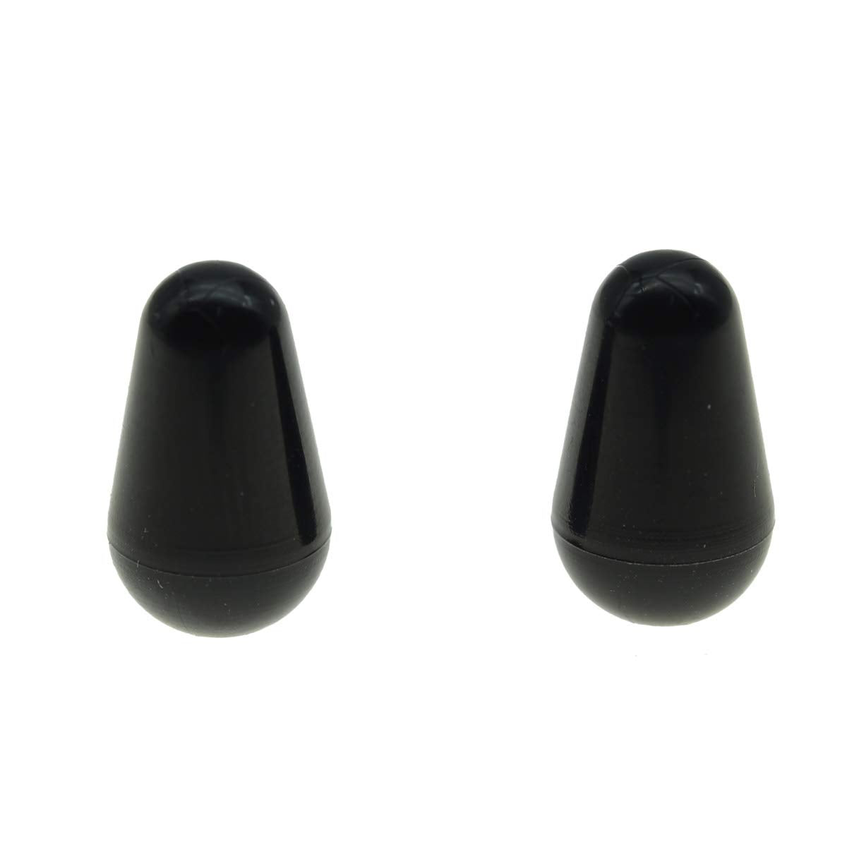 Kaish 2Pcs Guitar 5 Way Switch Tip Cap Switch Knob For Usa Stratocaster/Strat Black