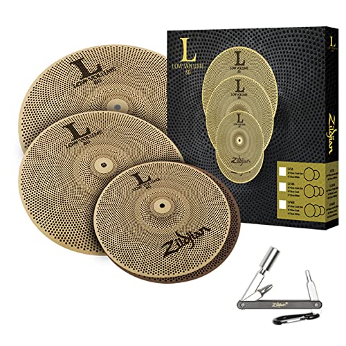 ZILDJIAN LV468 L80 LOW VOLUME CYMBAL SET W/ 14 HIHATS/16 CRASH/18 CRASH-RIDE With ZKEY