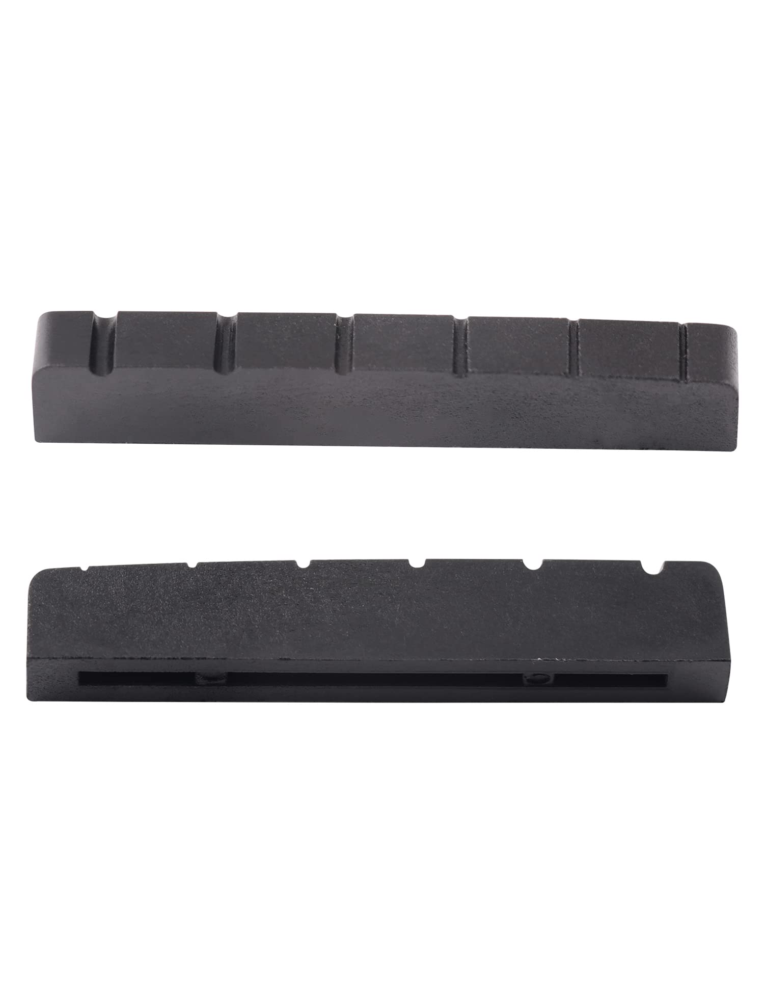 Metallor 6 String Graphite Guitar Nut Pre-Slotted Top Nut Compatible with Les Paul LP SG Style Electric Guitar or Acoustic Guita