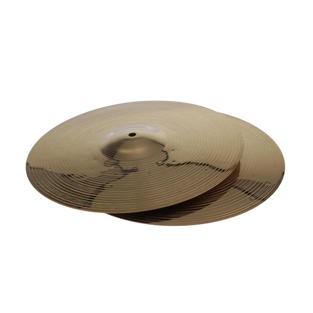 Calandis 2 Pieces Brass Splash Crash Cymbal Hi Hat Cymbals For Drum Set 14Inch | Cymbals | Percussion