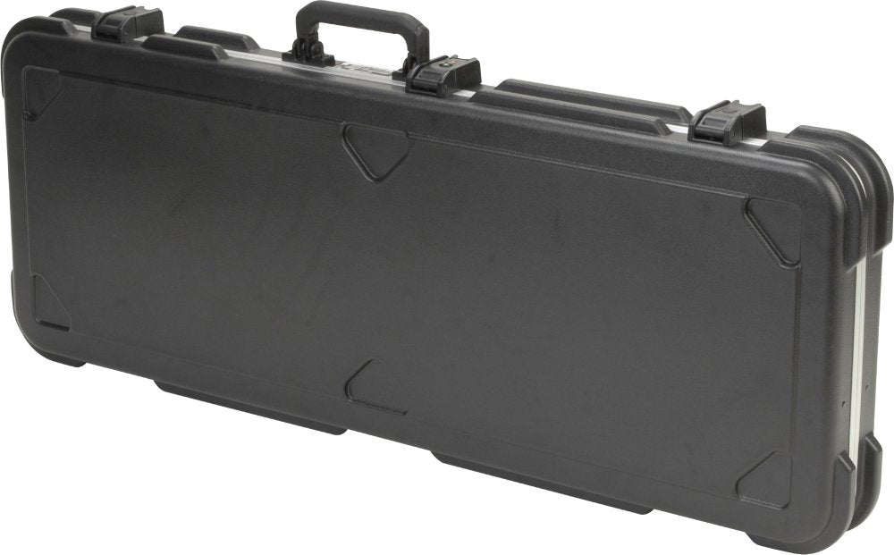 SKB Fender Jaguar/Jazzmaster Hardshell Case, Rubber-Modified Styrene Hard Case with Plush Interior and TSA Latches for Travel Pr