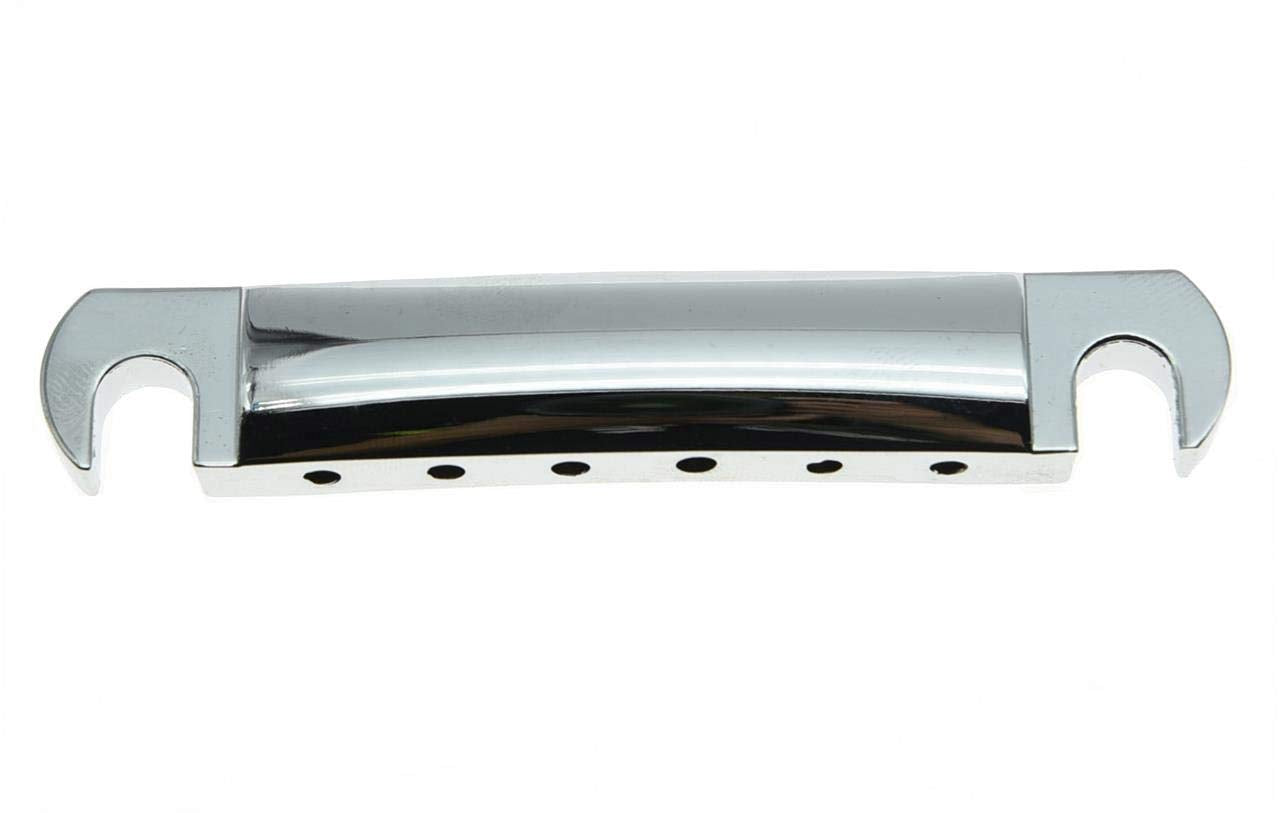 KAISH LP Style Guitar Tune-o-Matic Tailpiece Stop Bar for Les Paul SG Chrome