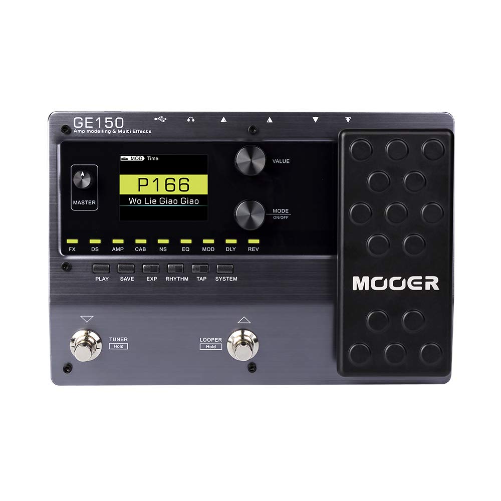 Mooer Ge150 Electric Guitar Amp Modelling Multi Effects Pedal Portable Multi Effects Processor With Expression & Ir Loading For