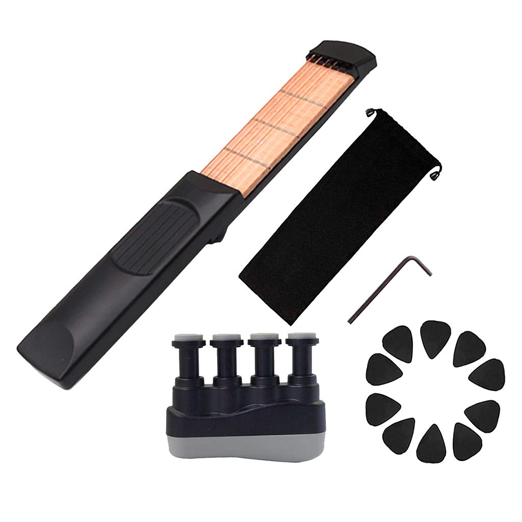 STYLEHEAVEN 4 Fret 6 Strings Pocket Guitar Travel Guitar for Beginner Practice Tool |Musical Instruments & Gear | Guitars & Bass