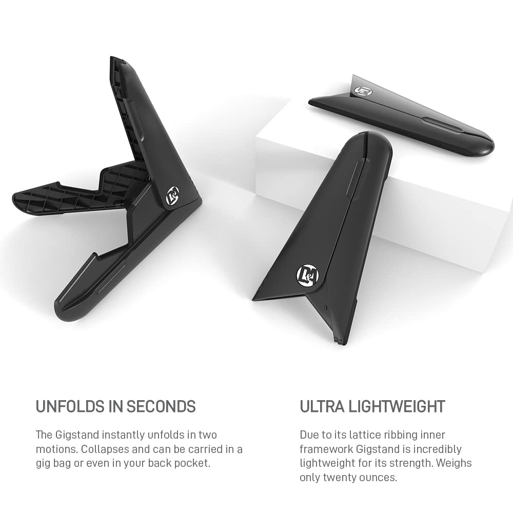 ACOUSTC GIGSTAND: Ultimate Portable Professional Grade Acoustic Guitar Floor Stand - Sturdy Folding A-Frame Stringed Instrument