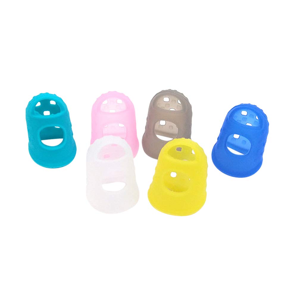 Guitar Accessories Kids Guitars Finger Thumb Picks Guitar Finger Protectors Silicone Finger Guards for Ukulele Electric Guitar S