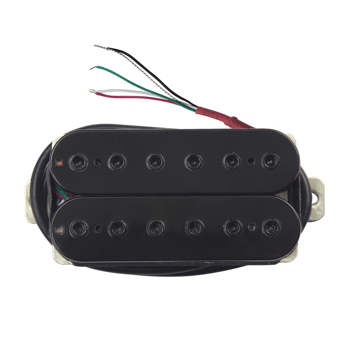 FLEOR Alnico 5 Electric Guitar Neck & Bridge Pickup Set Double Coil Humbucker Pickups-Black