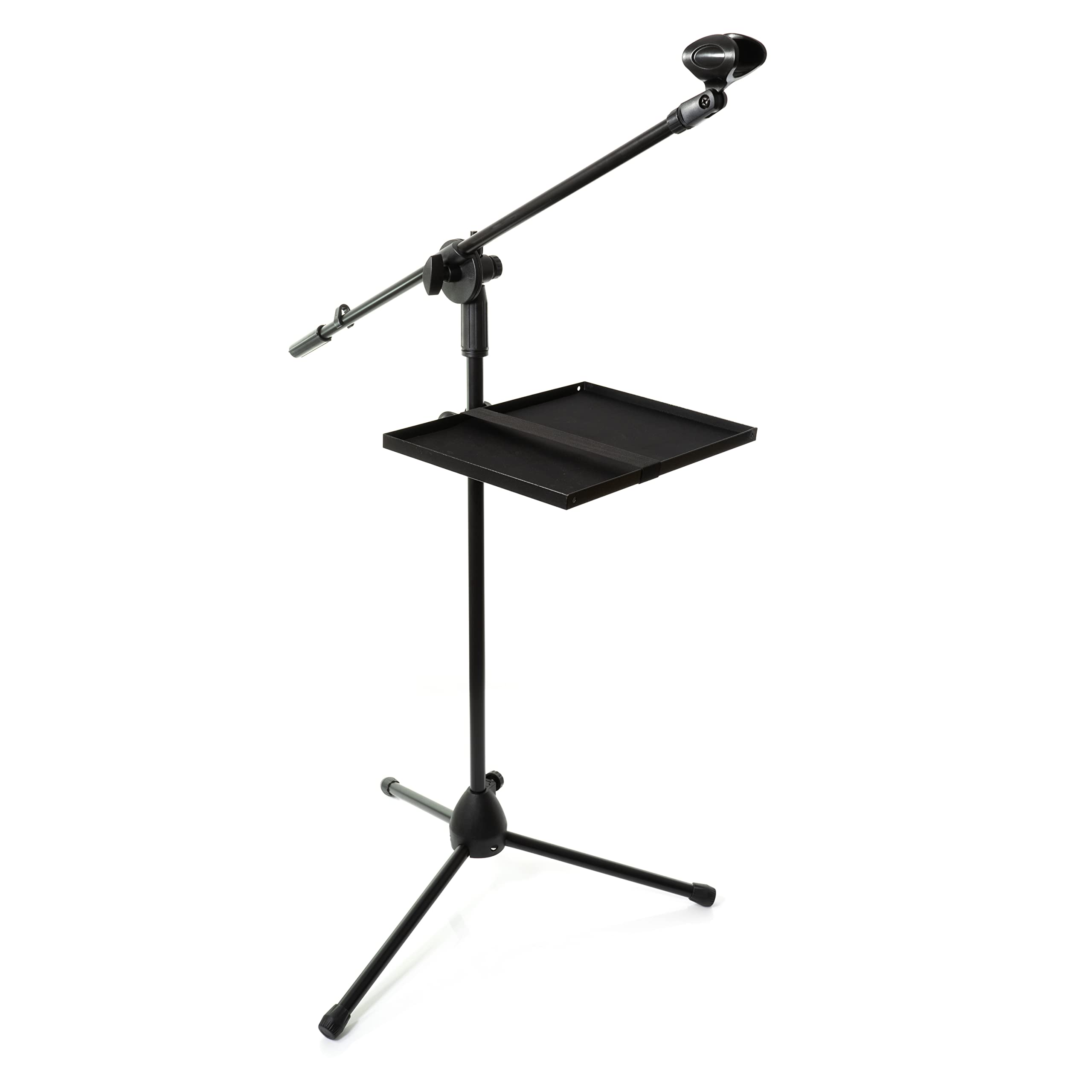 TDRSPLY Large Microphone Stand Rack Tray Mic Stand Tray Holder- For Stage/Studio/Classroom - 13 x 9'' NEW VERSION STAND NOT INCL
