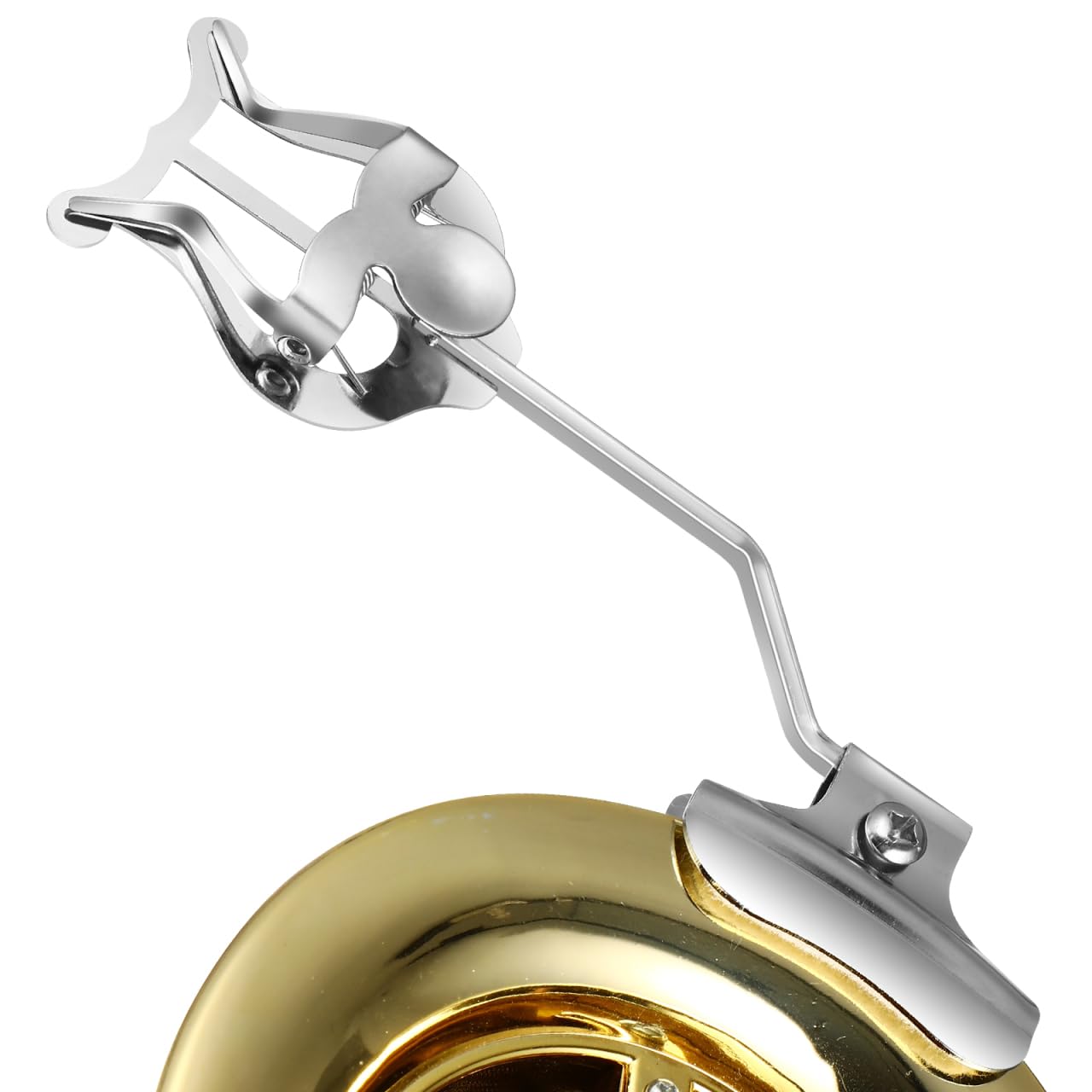 Trumpet Trombone Sheet Music Clip Trumpeter Lyre Sheet Music Clamp-on Holder (Silver)