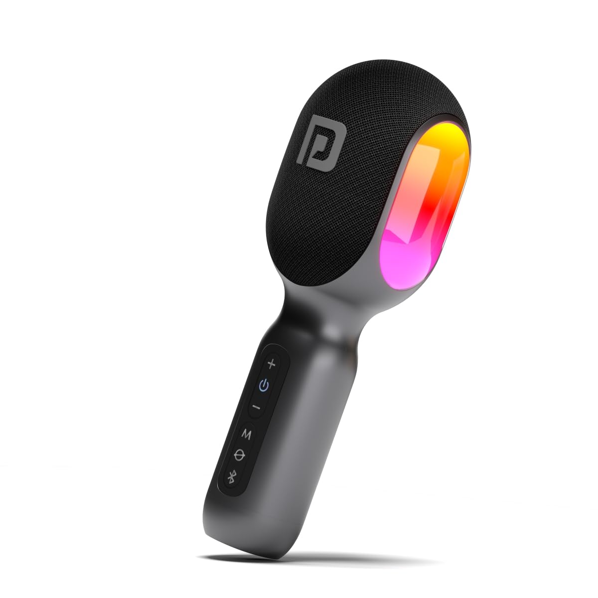 Portronics Dash 2, 2400-2480 Mhz Wireless Bluetooth Karaoke Mic With 10W Speaker,Upto 10 Hour Playtime, Dynamic Rgb Lights, Musi