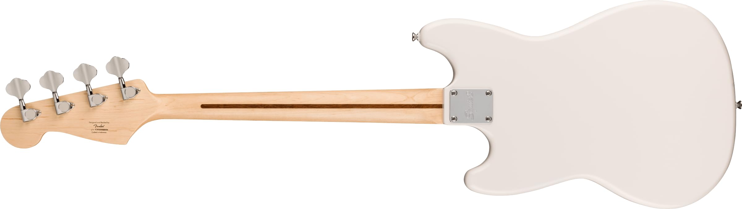 Squier Squier Sonic Bronco Bass, Arctic White, Maple Fingerboard