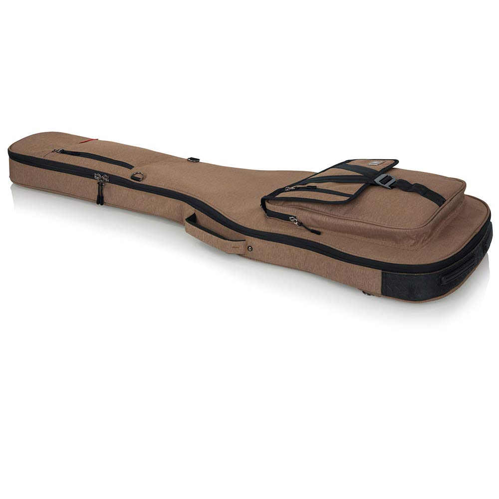 Gator Cases Transit Series Bass Guitar Gig Bag; Tan Exterior (GT-BASS-TAN)