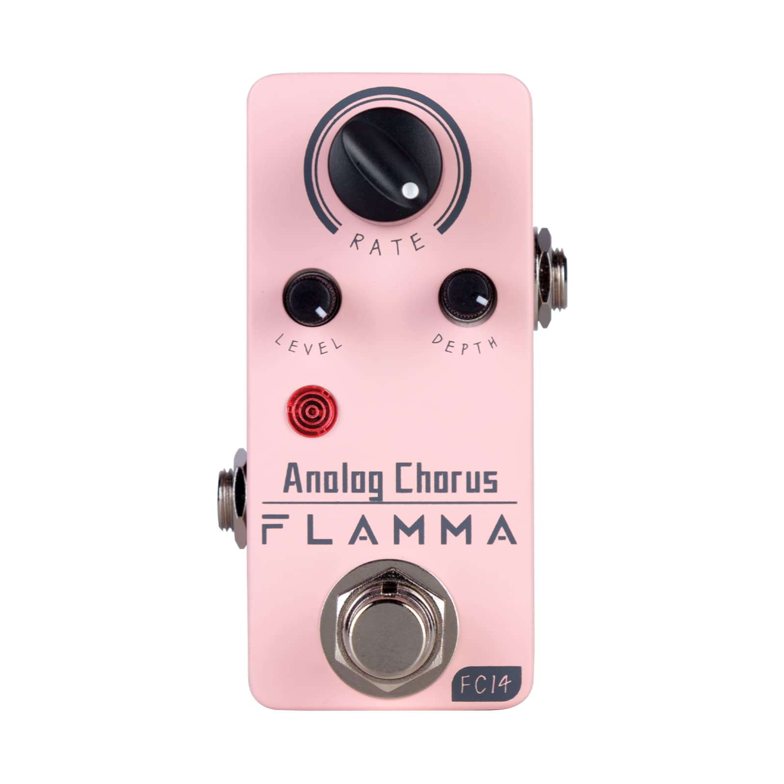 Flamma Chorus Pedal, Fc14 Analog Chorus Guitar Effects True Bypass Portable Durable Metal Shell