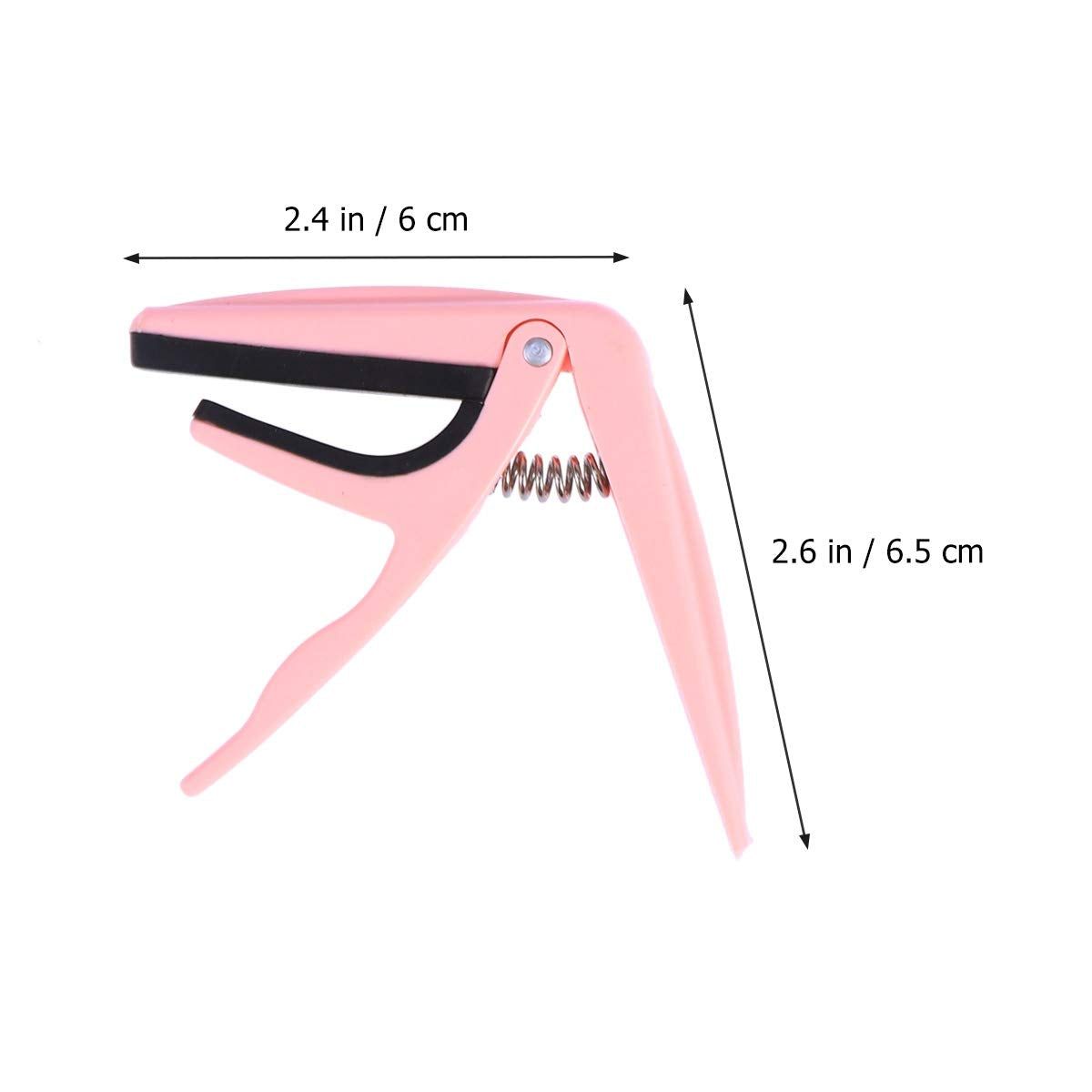 Professional Ukulele Capo Single-Handed Ukelele Capo zinc Alloy Guitar Parts Accessories (Pink)